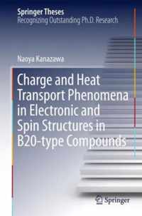 Charge and Heat Transport Phenomena in Electronic and Spin Structures in B20 typ