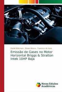 Emissao de Gases no Motor Horizontal Briggs & Stratton Intek 10HP Baja