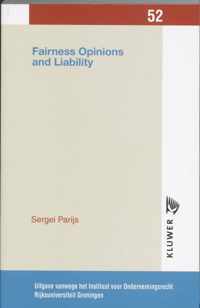 Fairness opinions and liability - S. Parijs - Paperback (9789013030945)