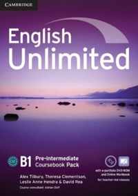 English Unlimited Pre-intermediate Coursebook with e-Portfolio and Online Workbook Pack