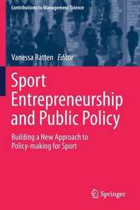 Sport Entrepreneurship and Public Policy