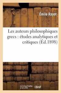 Les Auteurs Philosophiques Grecs