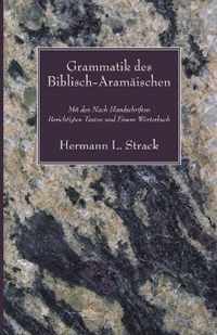 Grammatik Des Biblisch-Aramaischen