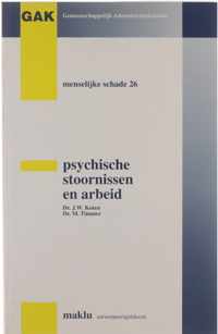 Psychische stoornissen en arbeid