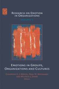 Emotions in Groups, Organizations and Cultures