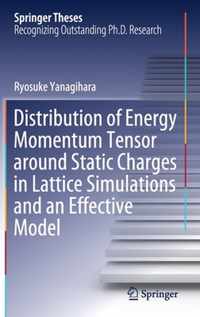 Distribution of Energy Momentum Tensor around Static Charges in Lattice Simulations and an Effective Model