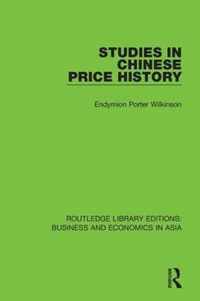 Studies in Chinese Price History