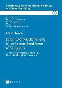 Rural Poverty Determinants in the Remote Rural Areas of Kyrgyzstan