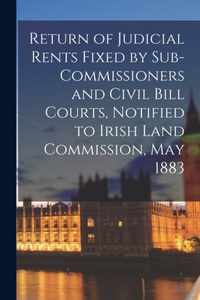 Return of Judicial Rents Fixed by Sub-Commissioners and Civil Bill Courts, Notified to Irish Land Commission, May 1883