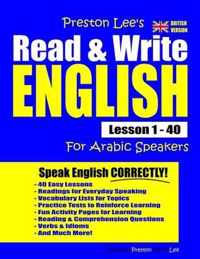 Preston Lee's Read & Write English Lesson 1 - 40 For Arabic Speakers (British Version)