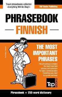 English-Finnish Phrasebook and 250-Word Mini Dictionary