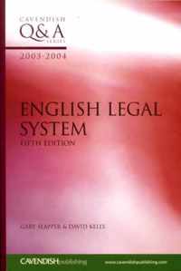 English Legal System Q&A 2003-2004