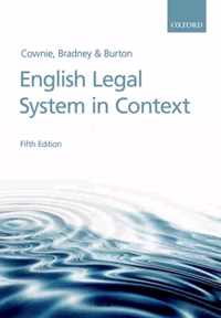 English Legal System In Context