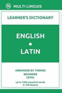 English-Latin Learner's Dictionary (Arranged by Themes, Beginner Level)