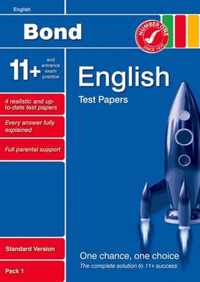 Bond 11+ Test Papers English Standard Pack 1