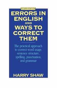 Errors in English and Ways to Correct Them