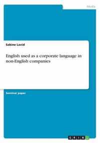 English used as a corporate language in non-English companies