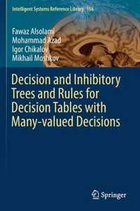 Decision and Inhibitory Trees and Rules for Decision Tables with Many-valued Decisions