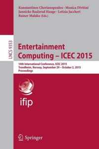 Entertainment Computing ICEC 2015