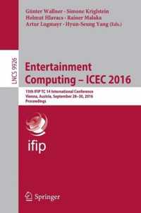 Entertainment Computing - ICEC 2016