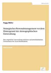 Strategisches Personalmanagement vor dem Hintergrund der demographischen Entwicklung