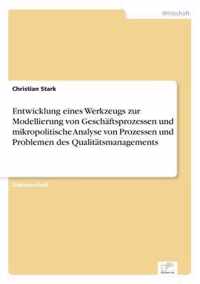 Entwicklung eines Werkzeugs zur Modellierung von Geschaftsprozessen und mikropolitische Analyse von Prozessen und Problemen des Qualitatsmanagements