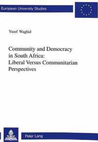 Community and Democracy in South Africa