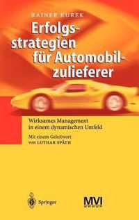 Erfolgsstrategien fur Automobilzulieferer