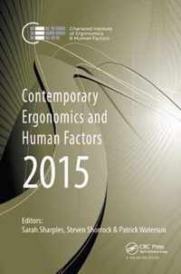 Contemporary Ergonomics and Human Factors 2015