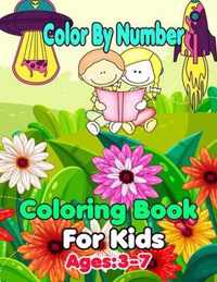 Color By Number Coloring Book For Kids: Ages