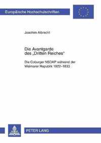 Die Avantgarde des 'Dritten Reiches'