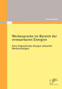 Werbesprache im Bereich der erneuerbaren Energien