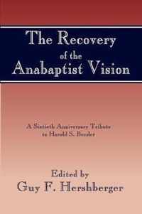 Recovery of the Anabaptist Vision