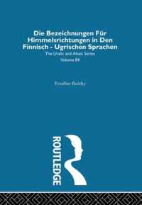 Die Bezeichnungen Fur Himmelsrichtungen in Den Finnisch Ugrischen Sprachen