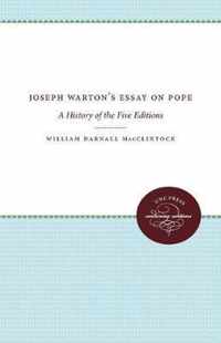 Joseph Warton's Essay on Pope