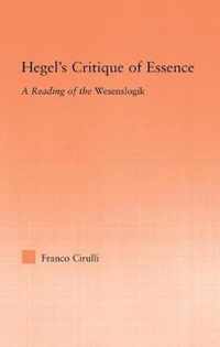 Hegel's Critique of Essence