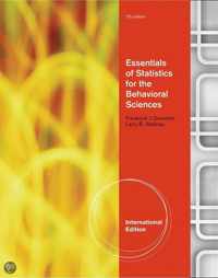 Essentials of Statistics for the Behavioral Science