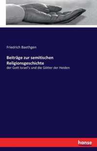 Beitrage zur semitischen Religionsgeschichte