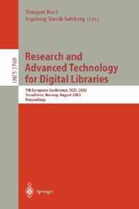 Research and Advanced Technology for Digital Libraries