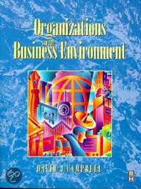 Organisations And The Business Environment