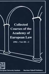 Collected Courses of the Academy of European Law