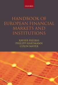 Handbook of European Financial Markets and Institutions