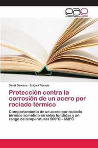 Proteccion contra la corrosion de un acero por rociado termico