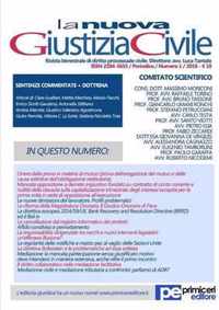 La Nuova Giustizia Civile (Numero 1, Anno 2016)