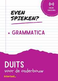 Even Spieken - Grammatica Duits voor de onderbouw