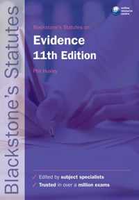 Blackstone's Statutes on Evidence