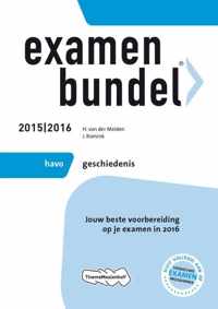 Examenbundel Havo; Geschiedenis; 2015/2016