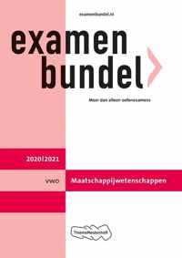 Examenbundel vwo Maatschappijwetenschappen 2020/2021