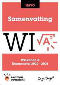 ExamenOverzicht - Samenvatting Wiskunde A HAVO