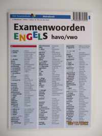 Examenwoorden engels havo/vwo kaart